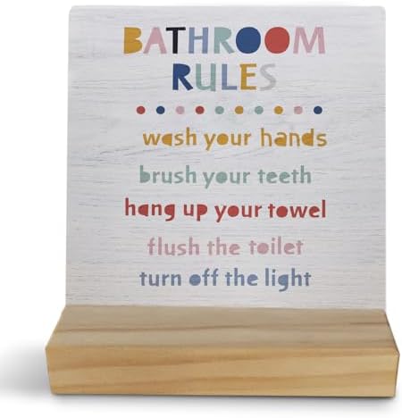 Stylish Wooden Desk Sign for Kids