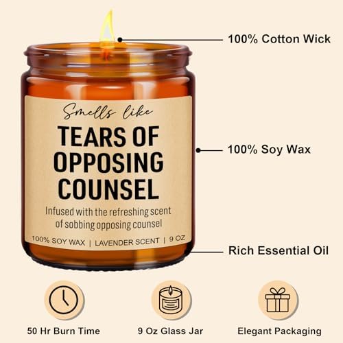 Legal-Love Candle - Fragrant Gift for Lawyers Graduates Bar Students