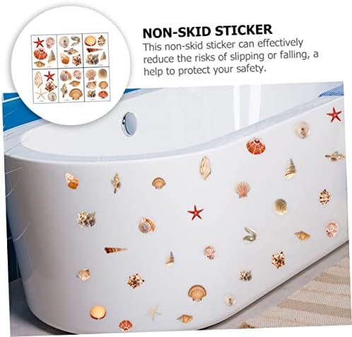 Marine Shell Pattern Anti-Slip Bathtub Stickers for Boys and Girls Rooms