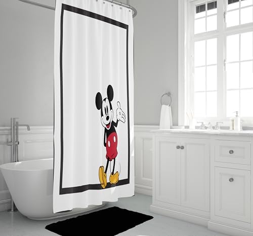 Jay Franco Disney Mickey Mouse Sweet Stylish Bath Curtain