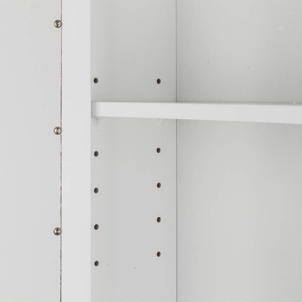 Rpuzonier Wall Mounted Cabinet with Mirror and Shelves