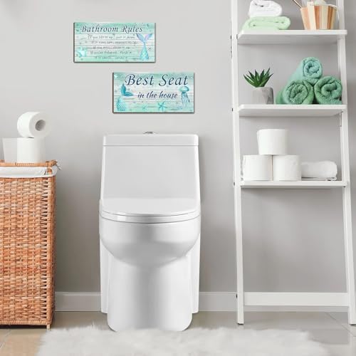 Bath Time Moments Mermaid Tail Bathroom Wall Decor