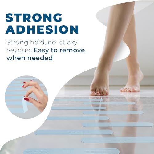 Homergy anti-slip shower stickers 24 pack slip proof bathtub shower stairs safety