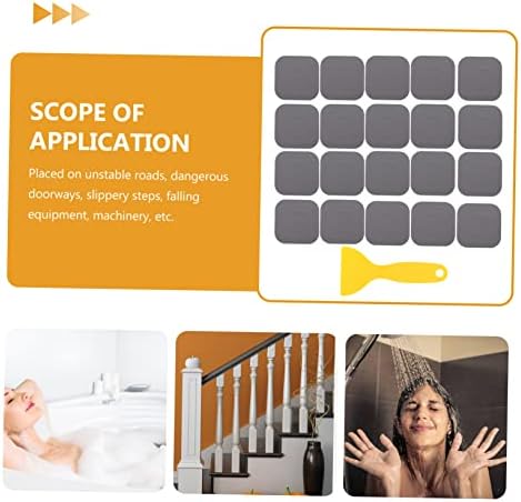 20pcs Peva Slip Stickers for Bathroom Bathtub Non-Skid Floor Decals