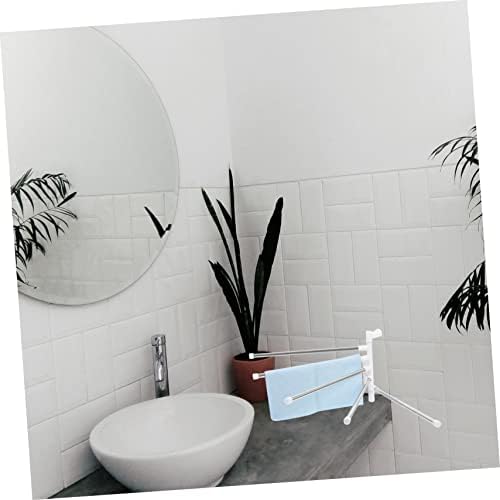 1Set Stainless Steel Rotating Towel Rack for Space-Saving Bathroom Storage