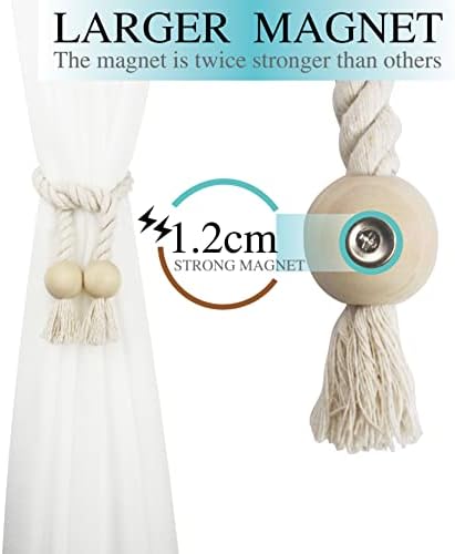 Magnetic Curtain Tiebacks - Durable and Soft for Curtuems Drapery