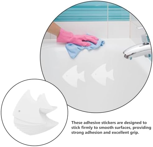 MAGICLULU Bathtub Anti Slip Stickers 12pcs Fish Shape Decals