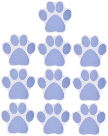 Ciieeo 10 Pack Non-Slip Bath Stickers Dog Paw Decor