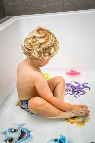 Adventure with TEKWAVE Non-Slip Bath Stickers for Toddlers Pack of 10