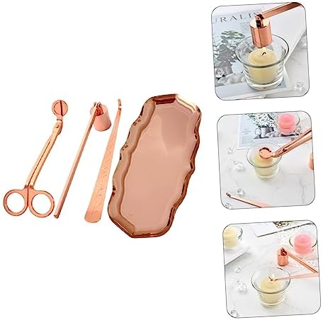 JAJKAFCL Candle Wick Cutter Set 4-Piece Stainless Steel Trimmus Nativity Gift Set