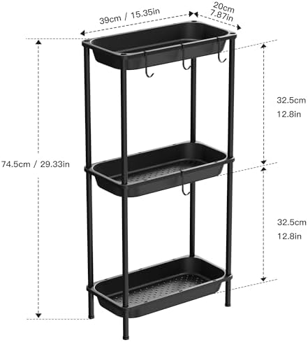 Rustproof 3-Tier Shower Caddy Organizer