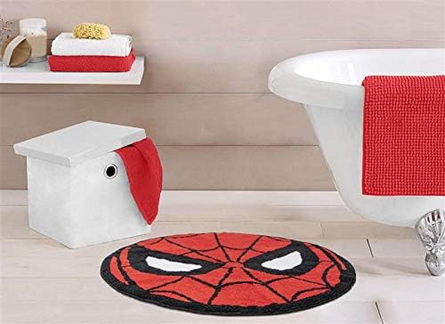 Jay Franco Marvel Comics Avengers Tufted Cotton Bathtub Rug Spiderman Design