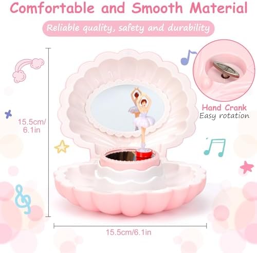 Stunning Ballerina Music Box with Jewelry Set for Girls