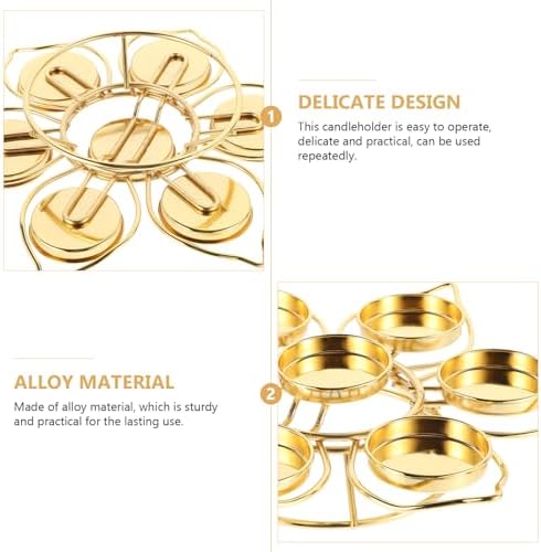 Luxshiny Elegant Lotus Candle Holder for Home Decor