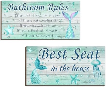 Bath Time Moments Mermaid Tail Bathroom Wall Decor