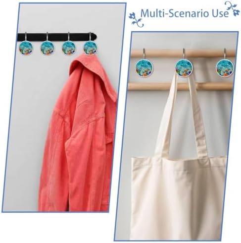 Set of 12 Decorative Shower Curtain Hooks