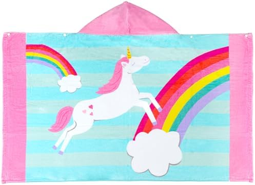 Bavilk Kids Bath Towels Hooded Beach Pool 30x50 Inch