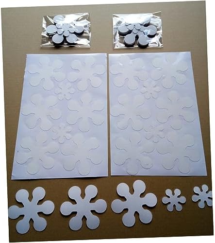 Slipproof Bath Mat with 8pcs Snowflake Non-Skid Stickers