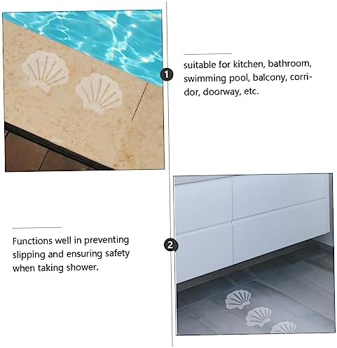 12-Piece Sea Shell Bathroom Safety Sticker Set