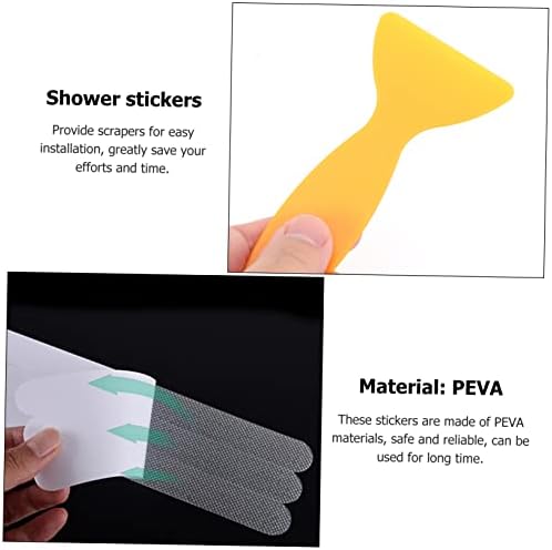 LIFKICH Bath Tub Stickers 6pcs Anti-Slip Clear Decals