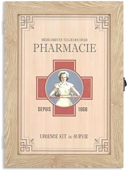 VELISTA Wooden Medicine Cabinet Wall Mount