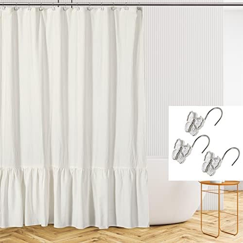 Estmy Decorative Butterfly Shower Curtain Hooks 12PCS