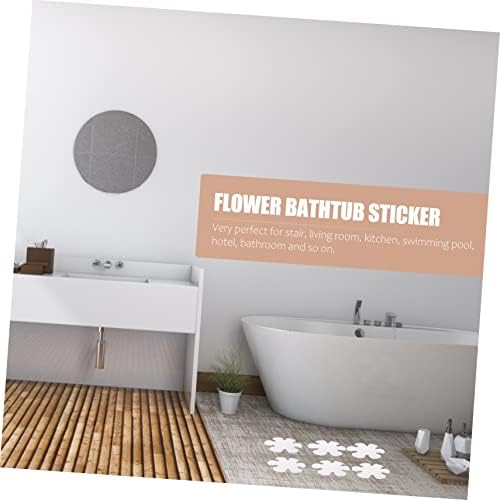 LIFKICH Non-Slip Bathroom Stickers 20pcs Peva Flower Bathtub Decals