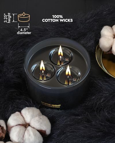 96NORTH Luxury Black Candle - Premium Fragrance with Long Burning Time