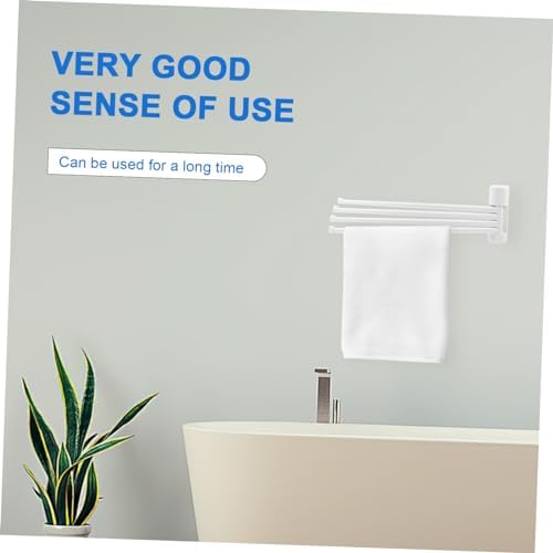 Simple design space-saving towel rack for bathroom