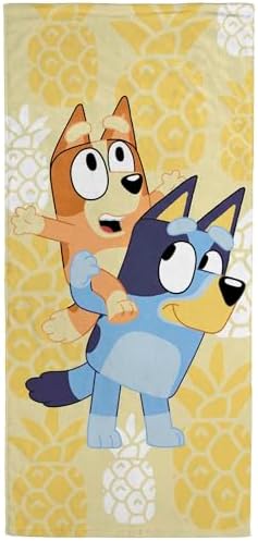 Jay Franco Bluey Bingo Kids Bath Towel - 28 x 58 inches