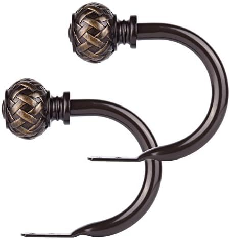 Elegant and Durable Black Bronze Curtain Holdbacks Set for Modern Windows