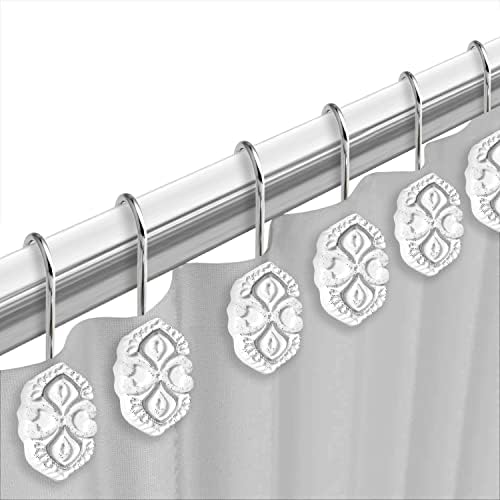 Popular Bath Decorative Shower Hooks Monaco White