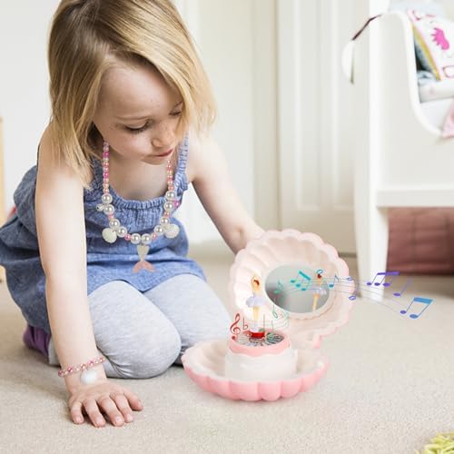 Hebaogugu Pink Jewelry Box for Girls