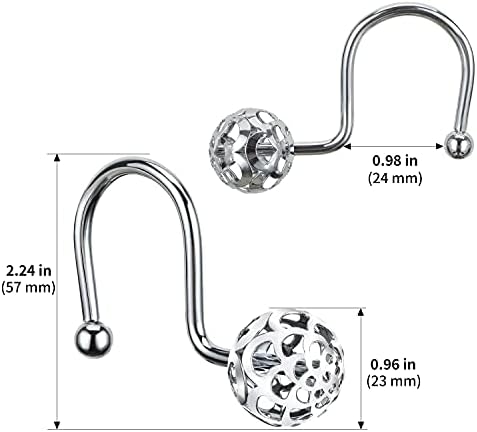 Stunning Set of 12 Bling Metal Showers Hangers
