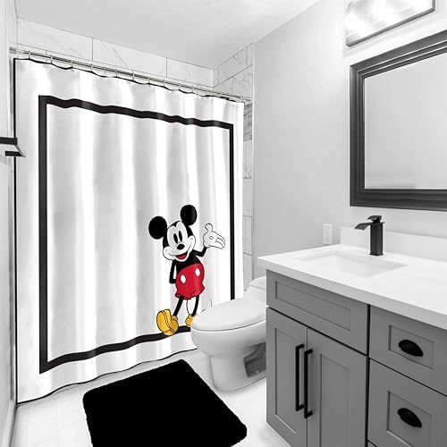Jay Franco Disney Mickey Mouse Sweet Stylish Bath Curtain