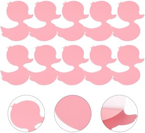 24-Piece Pink Non-Slip bathtub stickers