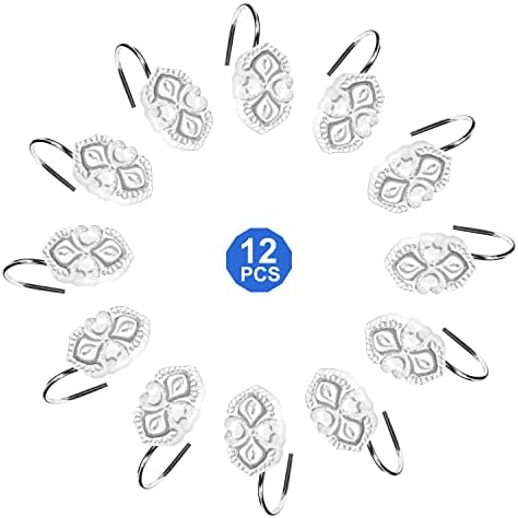 Popular Bath Decorative Shower Hooks Monaco White