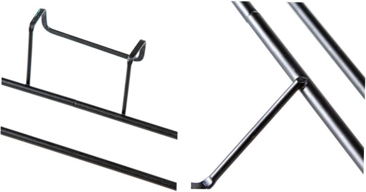 Alipis 2pc Towel Holder Rack Organizer Space-Saving Design Black White