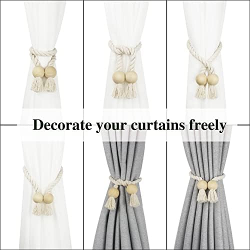 Magnetic Curtain Tiebacks - Durable and Soft for Curtuems Drapery