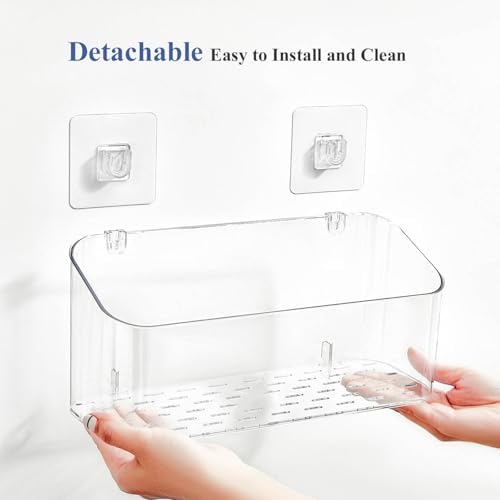 4-Piece Transparent Adhesive for shower caddy replacement