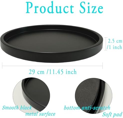 Elegant Black Candlestick Tray for Your Table