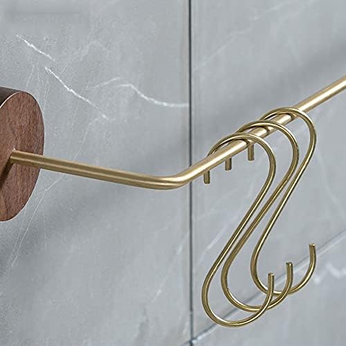 Solid Wood Towel Rail with 3 Hooks
