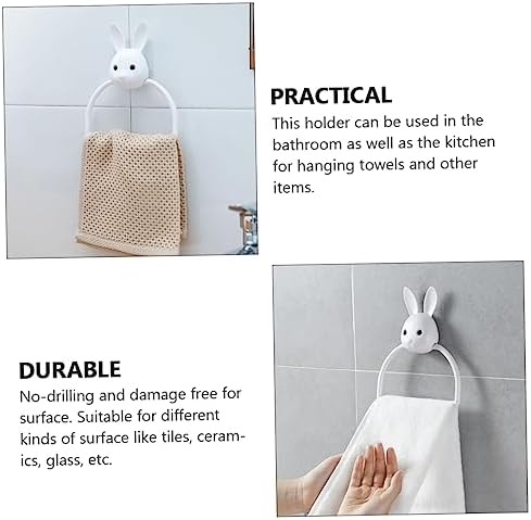 PRETYZOOM Cartoon Design Wall Mounted Towel Holder