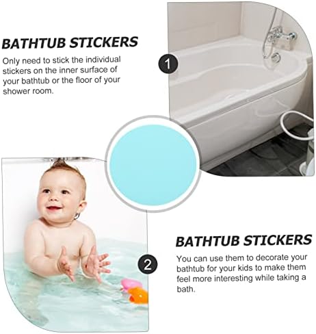 Toilet Stickers 40pcs Anti-Slip Decals for Bathroom Floor Tub