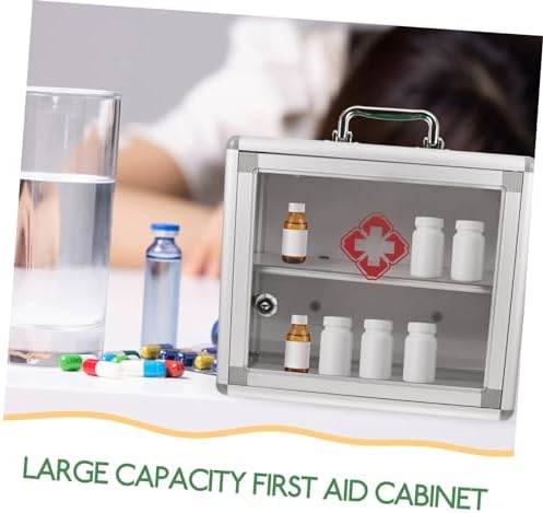 Wall Mounted First Aid Medicine Cabinet for Home and Public Spaces