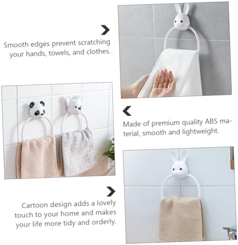 PRETYZOOM Cartoon Design Wall Mounted Towel Holder
