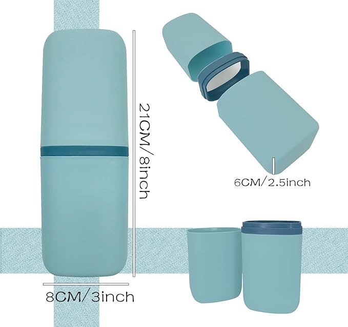 Portable Travel Toothbrush Case for Students and Campers