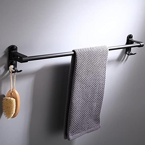European Design Black Single Pole Towel Rail