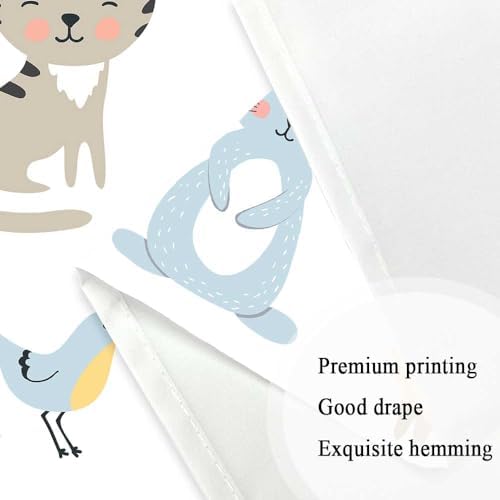 Animal shower curtain for kids
