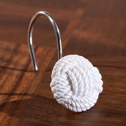 Elegant White Boho ShowerHooks